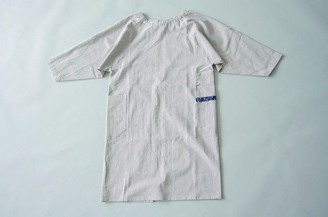 割烹着 裂織(KAPPOGI sakiori)生成り