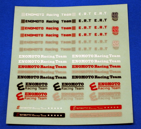 EE0018　えのもとサーキット　ENOMOTOシール（小）Ver.3 105mm x 95mm
