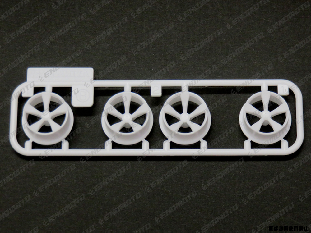 TA7996　タミヤ　アフターパーツ ローハイト5本スポークホイール(ホワイト) えのもとサーキット　enomoto TAMIYA MINI4WD