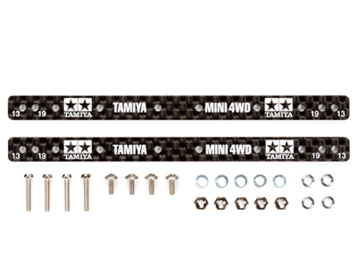 T15497　タミヤ　HG 13・19mmローラー用 カーボンマルチ補強プレート（1.5mm）