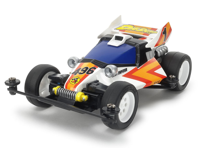 T18025　タミヤ　ダッシュ1号・皇帝(エンペラー)タイプ3シャーシ仕様　えのもとサーキット タミヤ ミニ四駆
