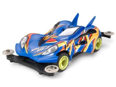 ミニ四駆　スピンアックスブルーメッキボディー ミニ四駆・スピンアックス・ブルーメッキボディ - メルカリ