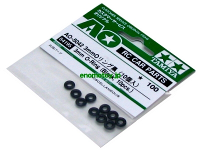 T84195　タミヤ　3mm Oリング黒（10個入）