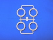 T09512 タミヤアフターパーツ カラーバレルタイヤ（白）