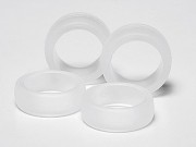 T15364　タミヤ　大径ソフトスリックタイヤセット（クリヤー）