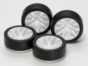 T15483　タミヤ　ローハイトタイヤ&ホイールセット（Yスポーク）