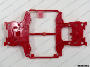 TA9618 タミヤ アフターパーツ MSシャーシ Hパーツ(N-02・T-01) (赤)