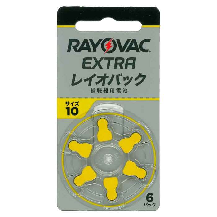 RAYOVAC レイオバック エクストラ 補聴器用電池 PR536(10A) 6粒入り 5シートセット
