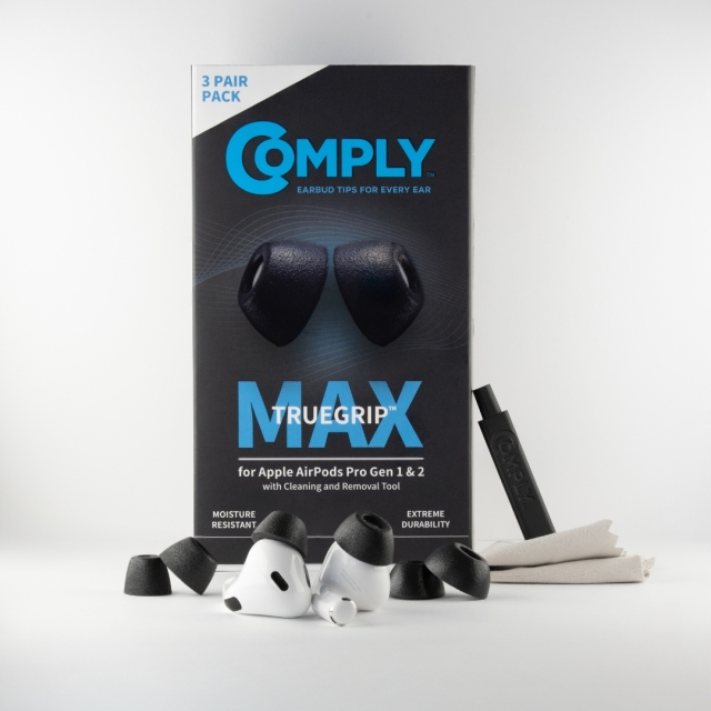 COMPLY コンプライ TrueGrip™ MAX for AirPods Pro エアーポッズプロ 第1世代&第2世代専用 3ペア イヤーピース