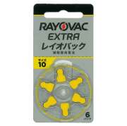 RAYOVAC レイオバック エクストラ 補聴器用電池 PR536(10A) 6粒入り 5シートセット