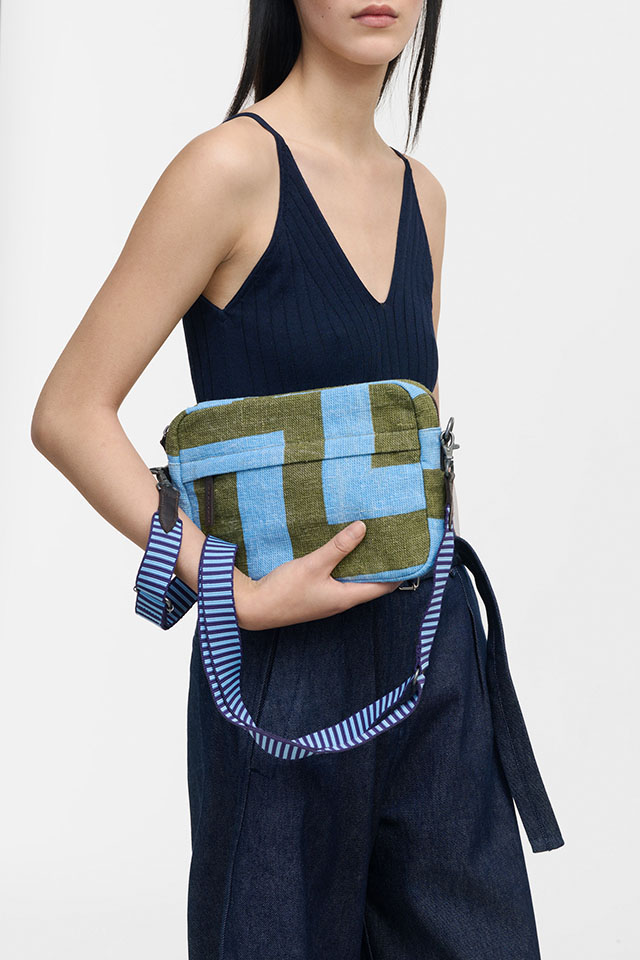 麻バッグ　３WAYボディバッグ　『おとぎの国のラビリンス（迷宮）』　SUS2641-CROSSBODY