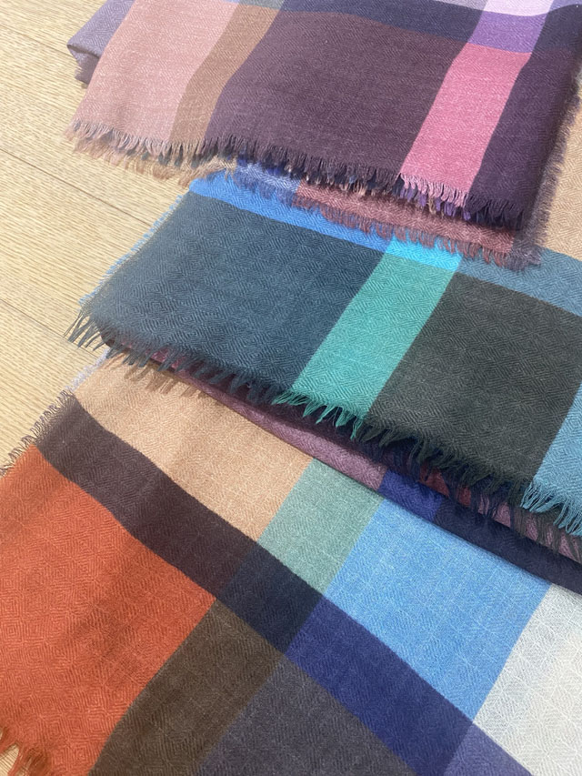 [定番]　DANISH CHECK  デンマークチェック柄 *スクエア型100cm*　CHECK7　