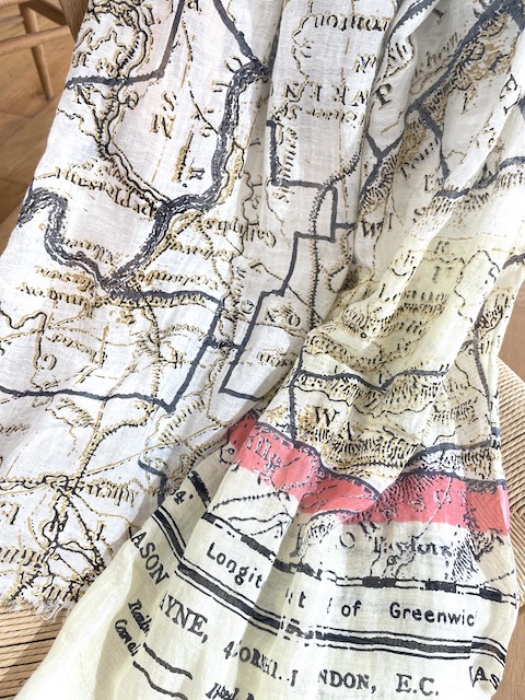 [20th anniversary]　Route Map of Old England 英国のアンティークの地図柄  PS1385-20th