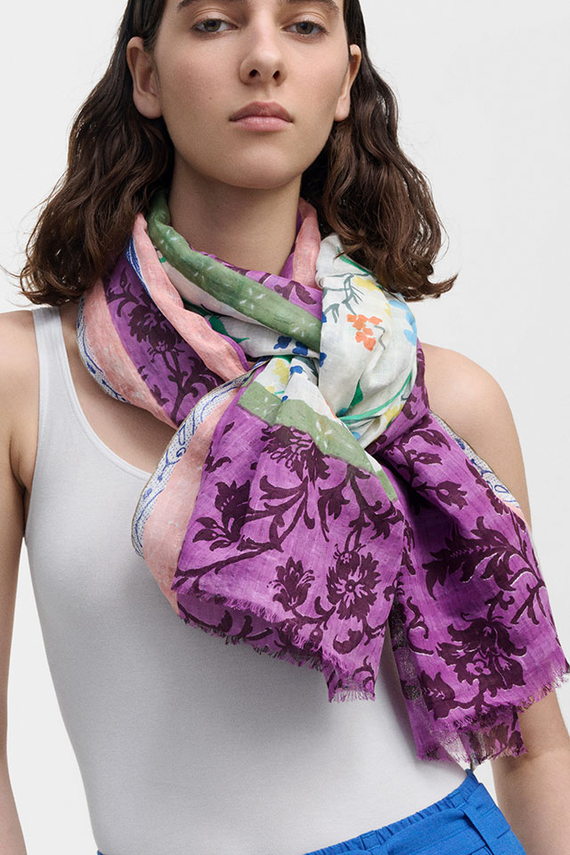 [ART]　空飛ぶ絨毯 − アンデルセンの切り絵風の花 　FLYING CARPET  PS2621