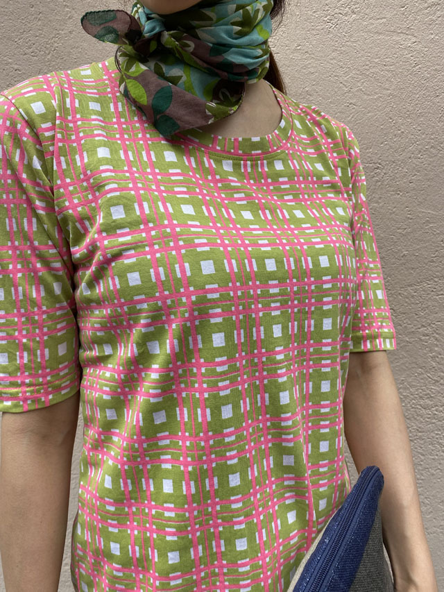 【30% OFF】  サマーガーデンハウスのチェック柄　Checks  in GARDEN HOUSE 　TS2155-02_SALE
