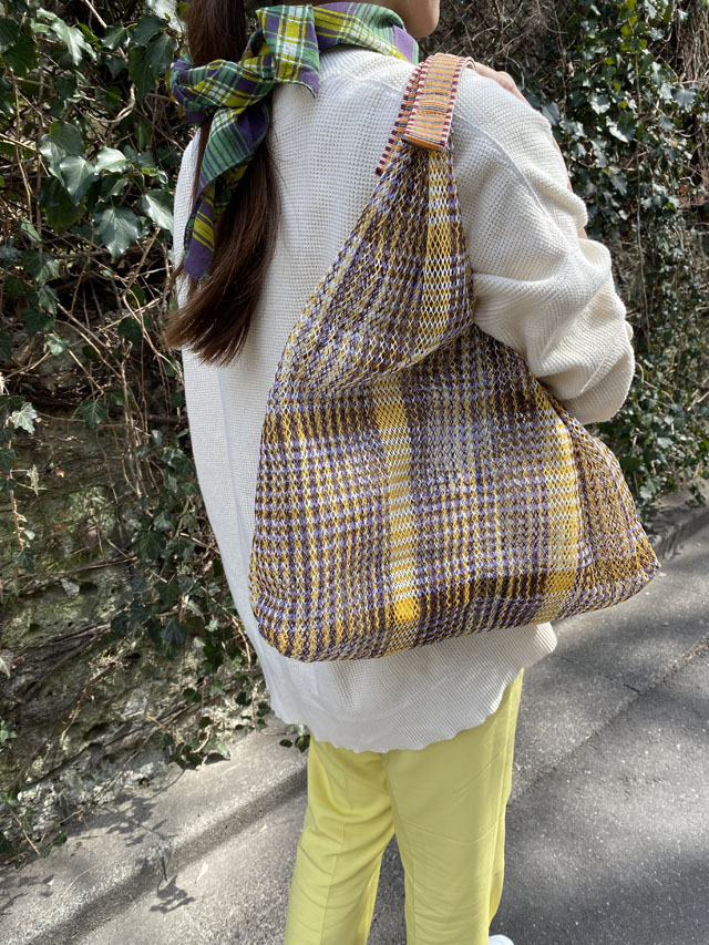 美品✨EPICE PARIS★メッシュバッグ　（裏表柄違い）インポーチ付き 値下げ 新品未使用 EPICE PARIS エピスパリ メッシュトート
