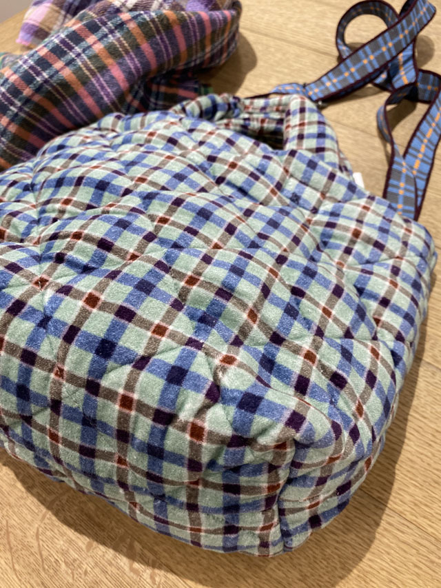 トートバッグ（小）『北欧モードなチェック柄』SUW2331-TOTE-S
