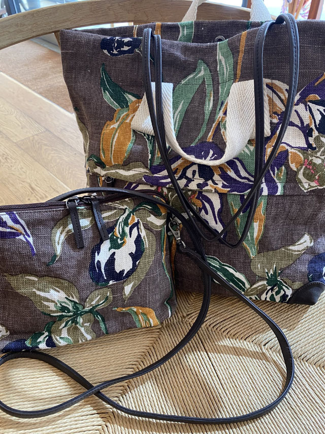 麻ポシェット 『北欧の草原に咲く蘭』 SUS2381-CROSSBODY