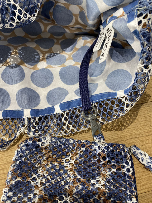 LeSportsac メッシュバッグ ホワイト 美品！完売品 LeSportsac（レスポートサック）の「MESH MEDIUM TOTE ライム