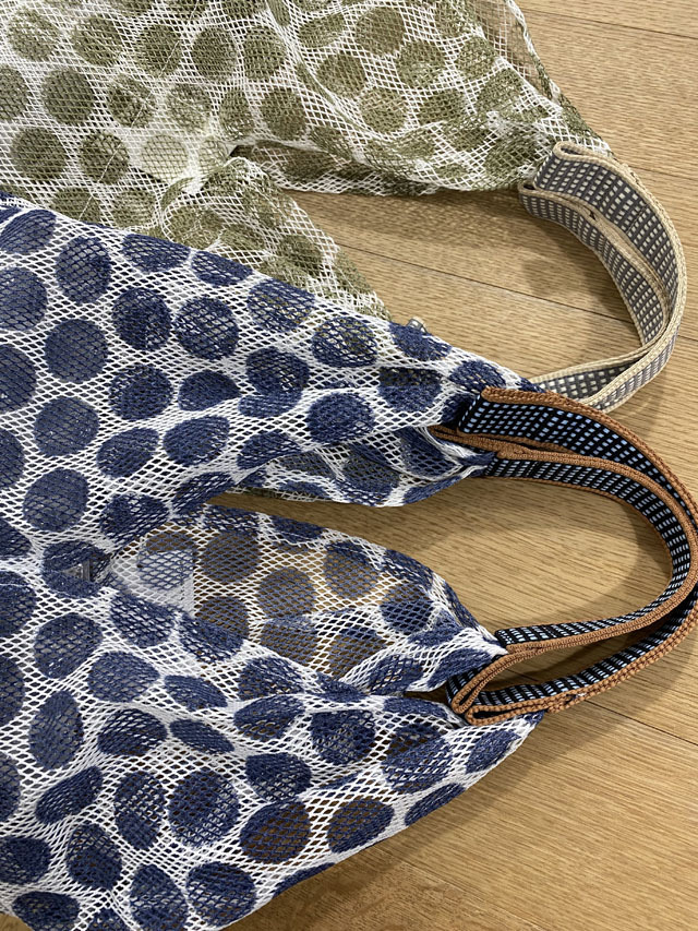 メッシュバッグ トライアングル型(大）インポーチ付き