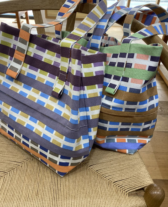 コットンバッグ トート（小） 『カラフルなチェック柄』 SUS2451-BEACH-XS