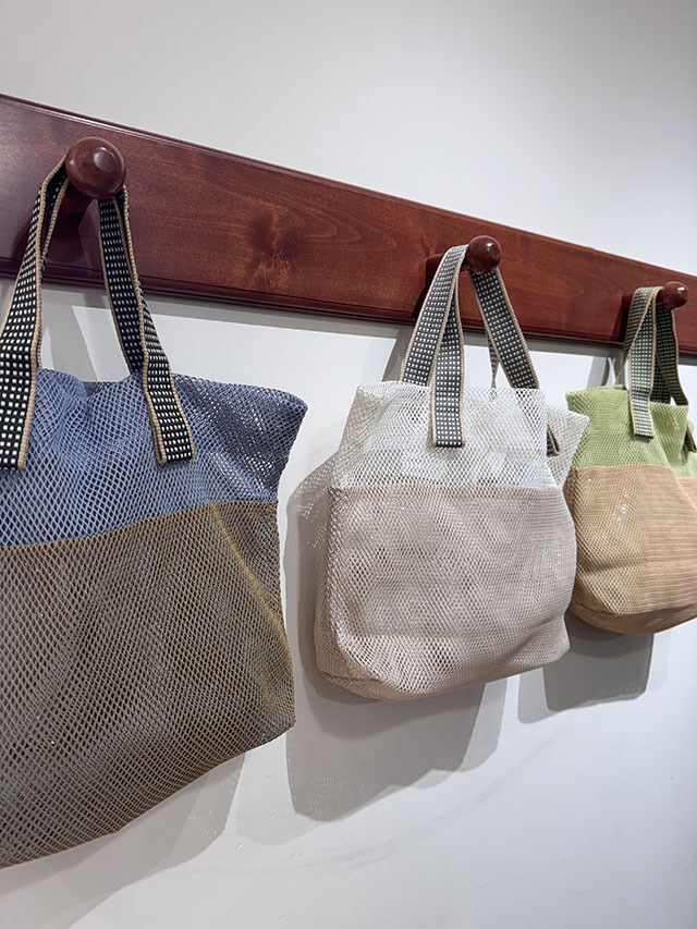 メッシュバッグ トート型(小）インポーチ付き『バイカラー』SUW2500