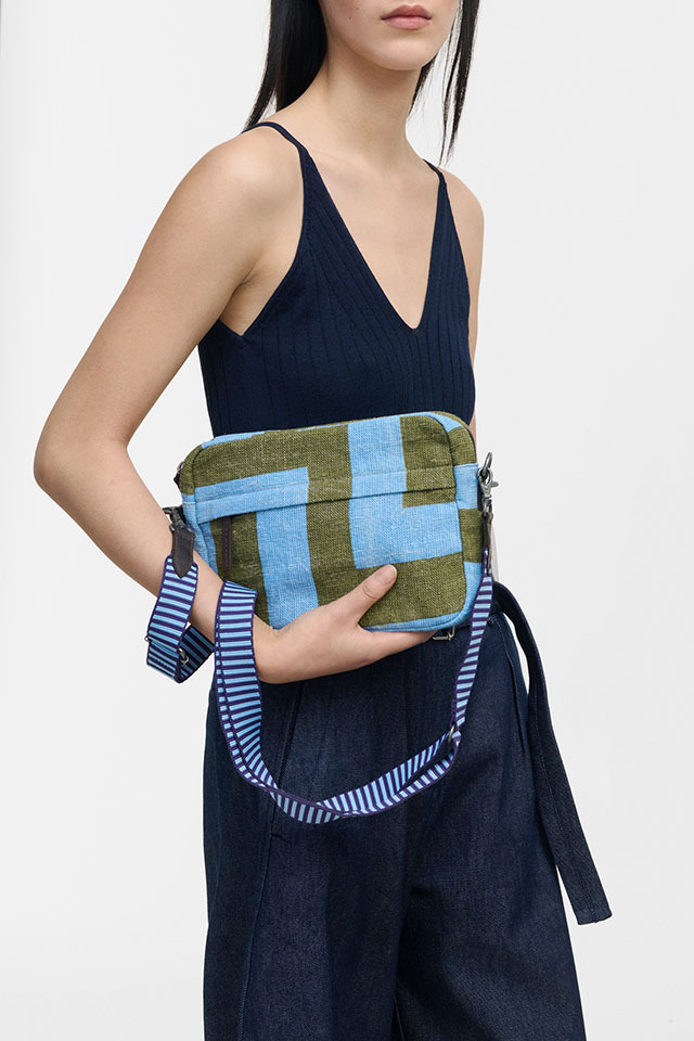 麻バッグ　３WAYボディバッグ　『おとぎの国のラビリンス（迷宮）』　SUS2641-CROSSBODY