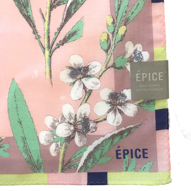 ハンカチ 北欧の植物図鑑の柄 370 1011