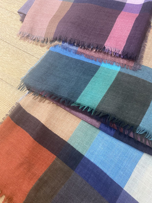 [定番]　DANISH CHECK  デンマークチェック柄 *スクエア型100cm*　CHECK7　