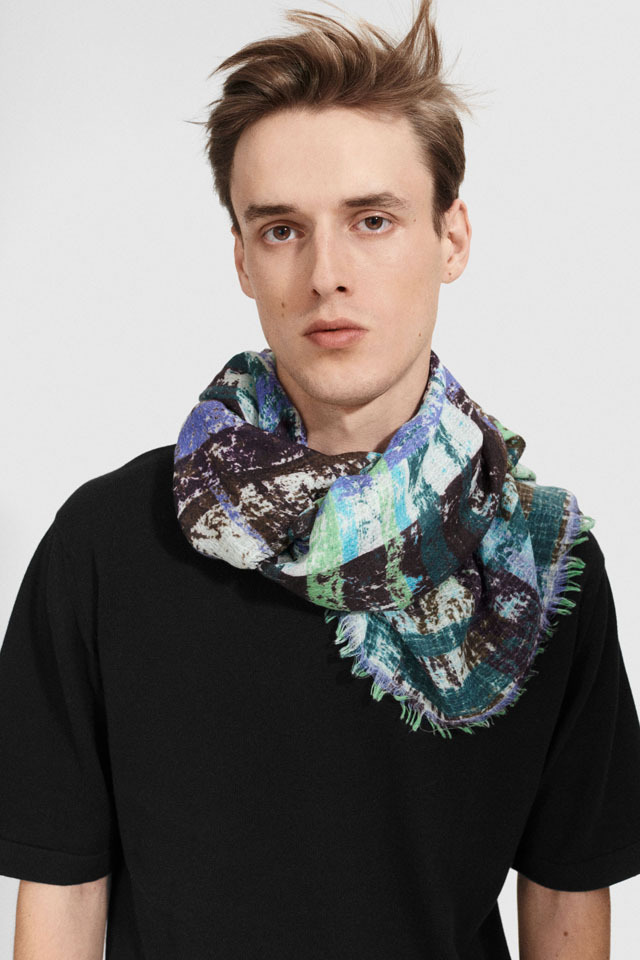 ART] PAINTERS LINEN 北欧モードな現代アート柄 *スクエア型100cm