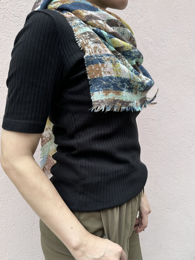 ART] PAINTERS LINEN 北欧モードな現代アート柄 *スクエア型100cm