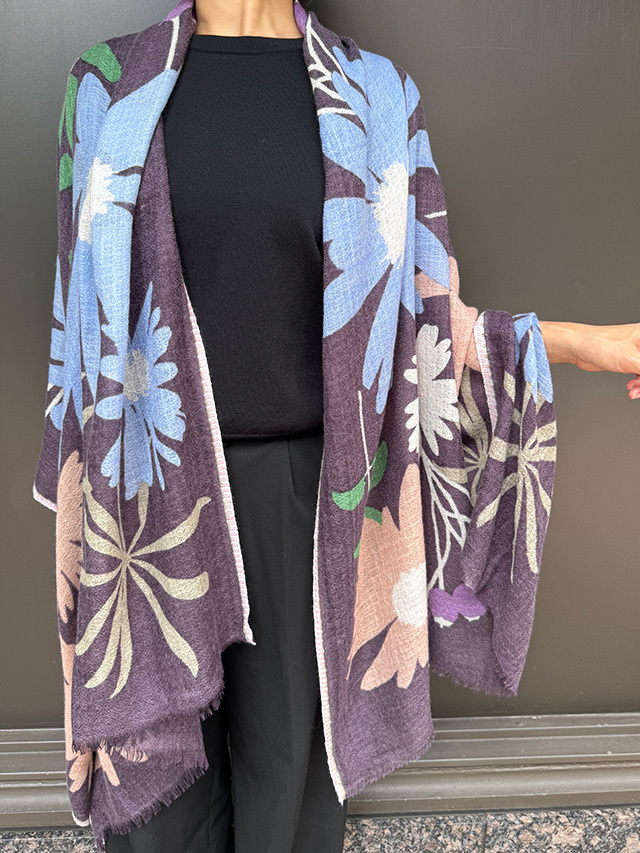 花柄刺繍 木製パーテーション FLORAL] LATE SUMMER FLOWERS 晩夏に咲く北欧の花 GW2581