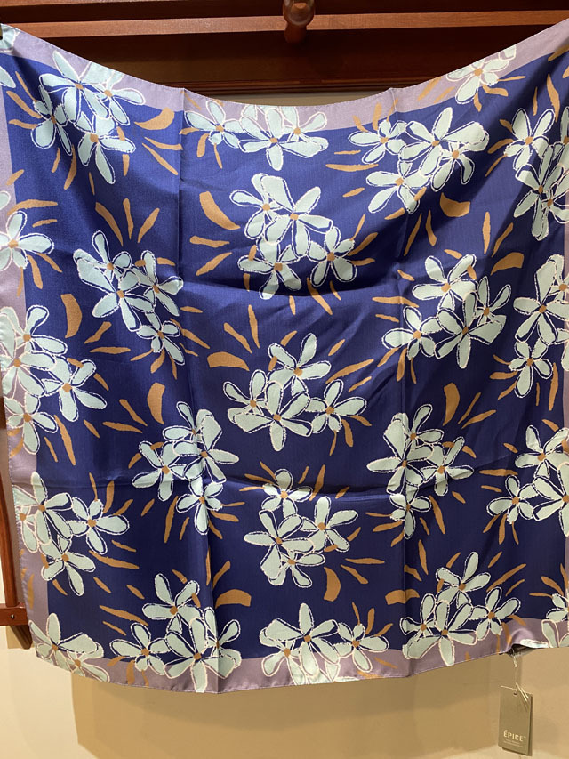FLORAL MOTIF] Frida Kahlo*スクエア型*コットンスカーフ PS1993