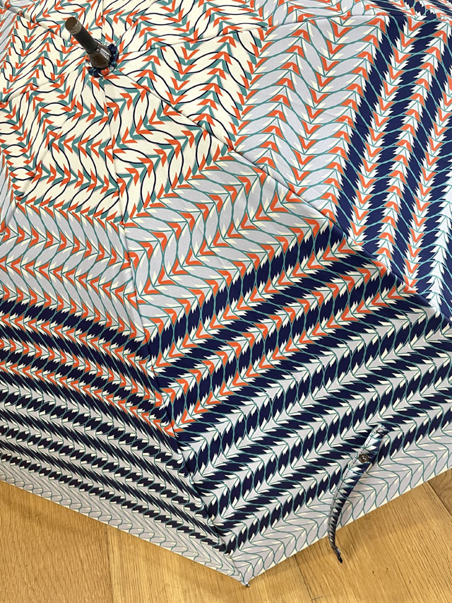 日傘ロング】晴雨兼用長傘 Small Patterns 幾何学柄 [北欧の森」PA2405L