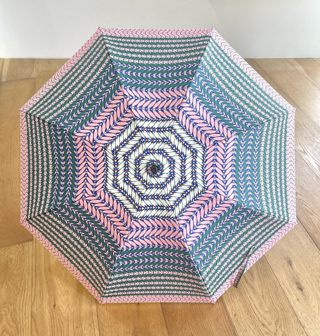 日傘ロング】晴雨兼用長傘 Small Patterns 幾何学柄 [北欧の森」PA2405L