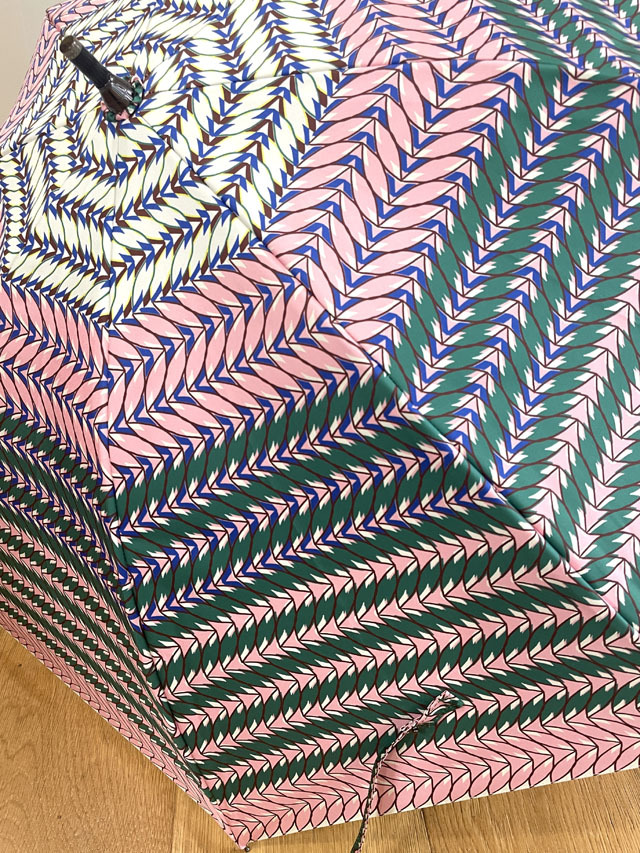 日傘ロング】晴雨兼用長傘 Small Patterns 幾何学柄 [北欧の森