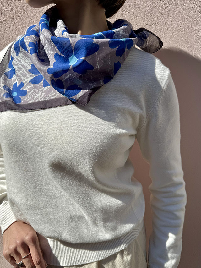 FLOWER] アンディ ウォホール アートな花柄 WARHOL *スクエア型