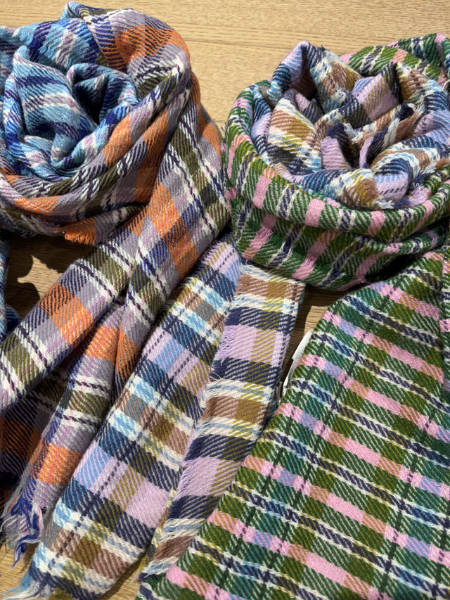 TWEEDMILL/ツイードミル】チェック柄ストール （マフラー