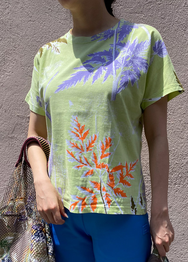 【Loose Kimono Style】　デンマークの古い植物図鑑 　FLORA　DANICA　TS2374A