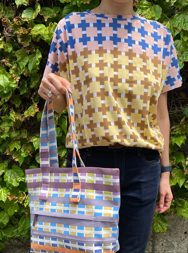 【Loose Kimono Style】 グラフィックチェック柄　Graphic Checks   TS2443C