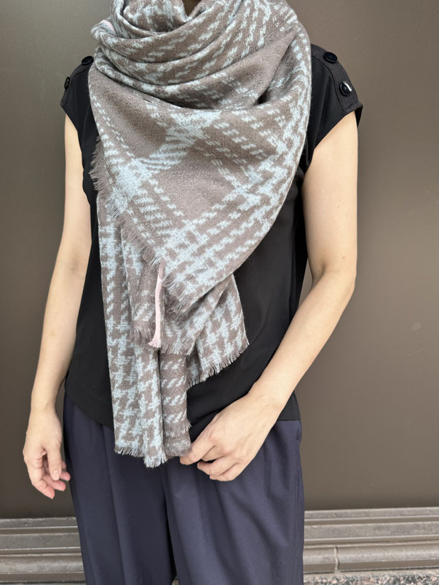 JUNTAE KIM 24aw SCARF NEWSBOY CAP千鳥格子 定番]TWEED CHECK2 (全12色) 2/3