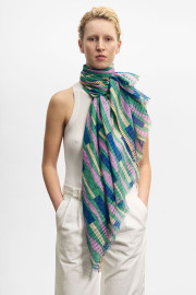 EPICE エピス コットンストール 北欧ボーダー柄 大判 EPICE エピス コットンストール 北欧ボーダー柄 大判 エピス