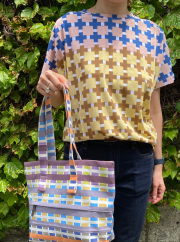 【Loose Kimono Style】 グラフィックチェック柄　Graphic Checks   TS2443C
