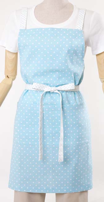 ショートエプロン(ロン)IK5363ブルー 