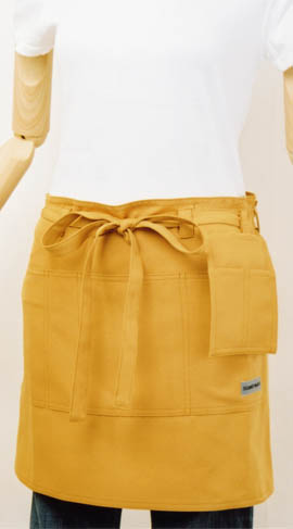 ポリカフェエプロン1857マスタード