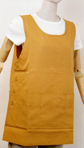 ポリタブリエエプロン1664マスタード