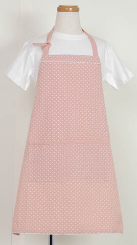 キッズエプロン（ミズタマ）202-27/28ピンク 