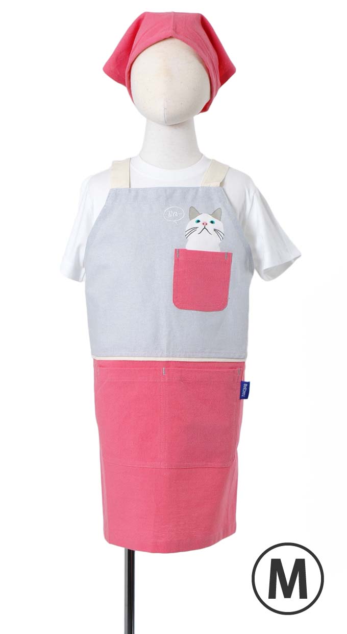 キッズエプロン（スイッチターチャン）M（三角巾付き）【１点のみメール便可】
