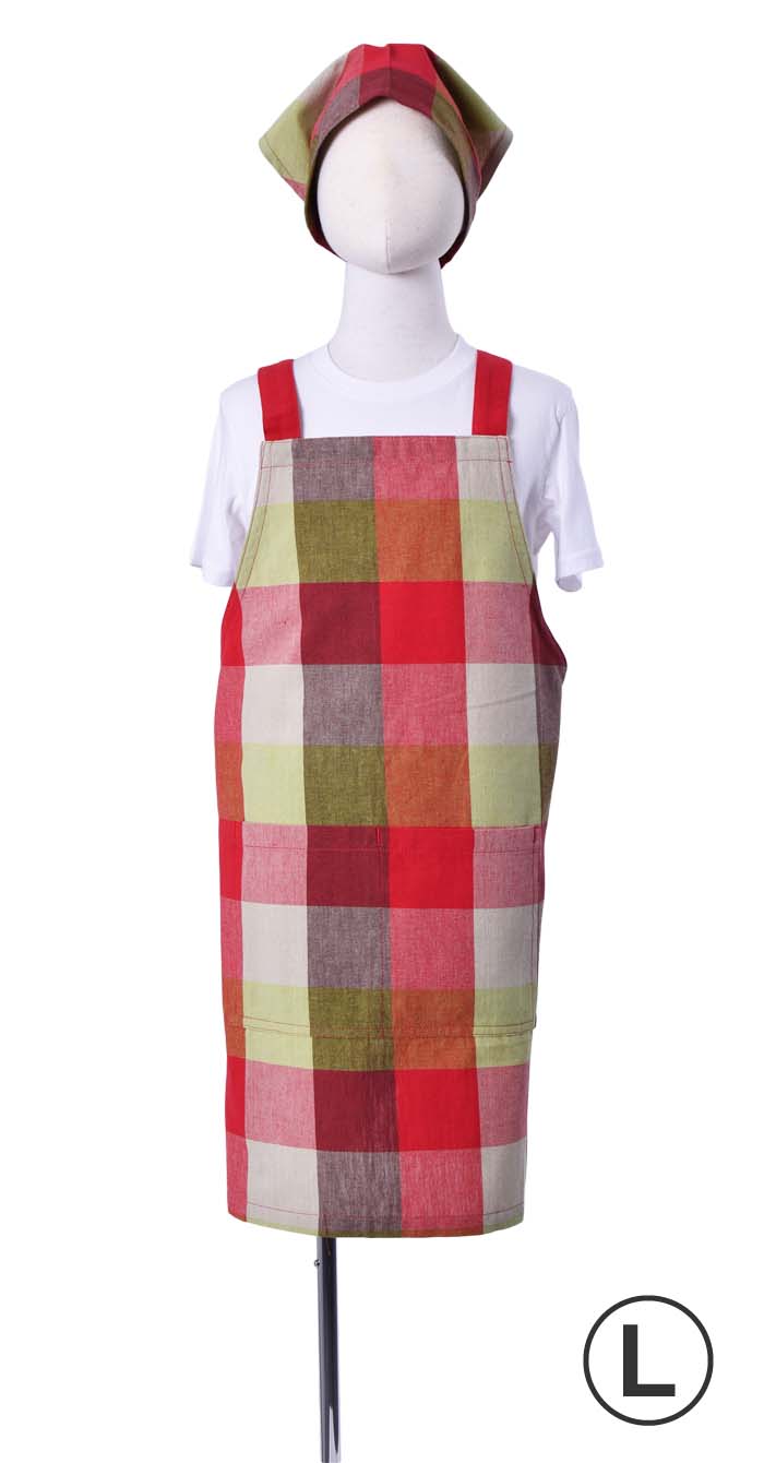 キッズエプロン（バーデン）L（三角巾付き）【１点のみメール便可】