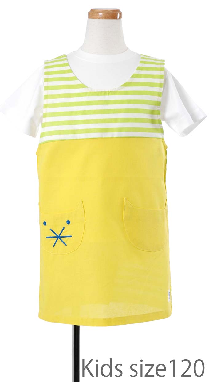 ネコポケットキッズエプロンＭ【１点のみメール便可】